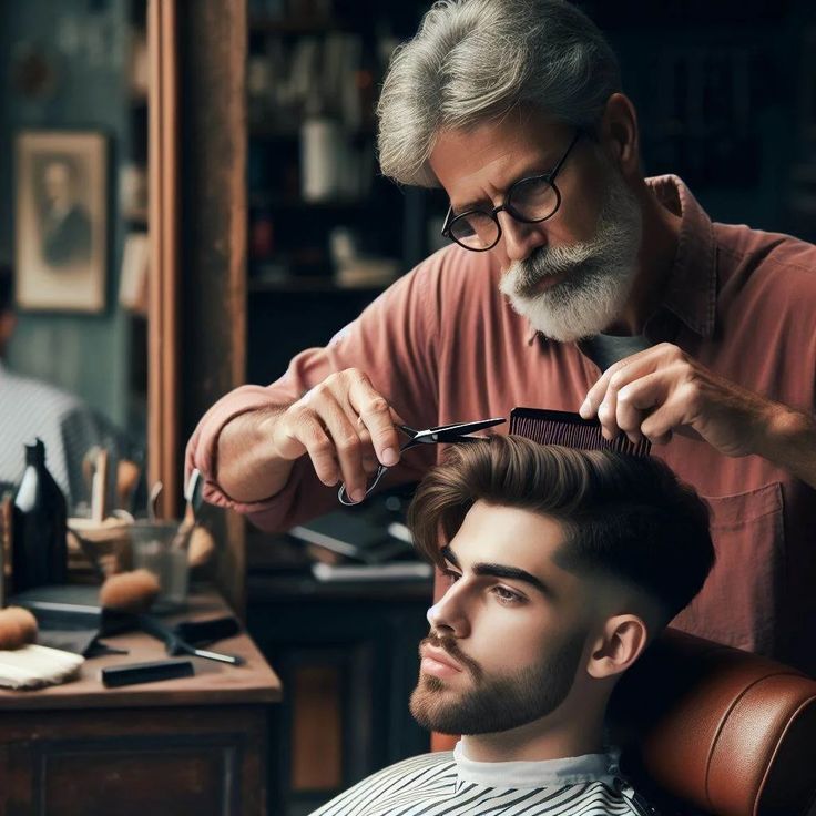 Haircut from a Barber